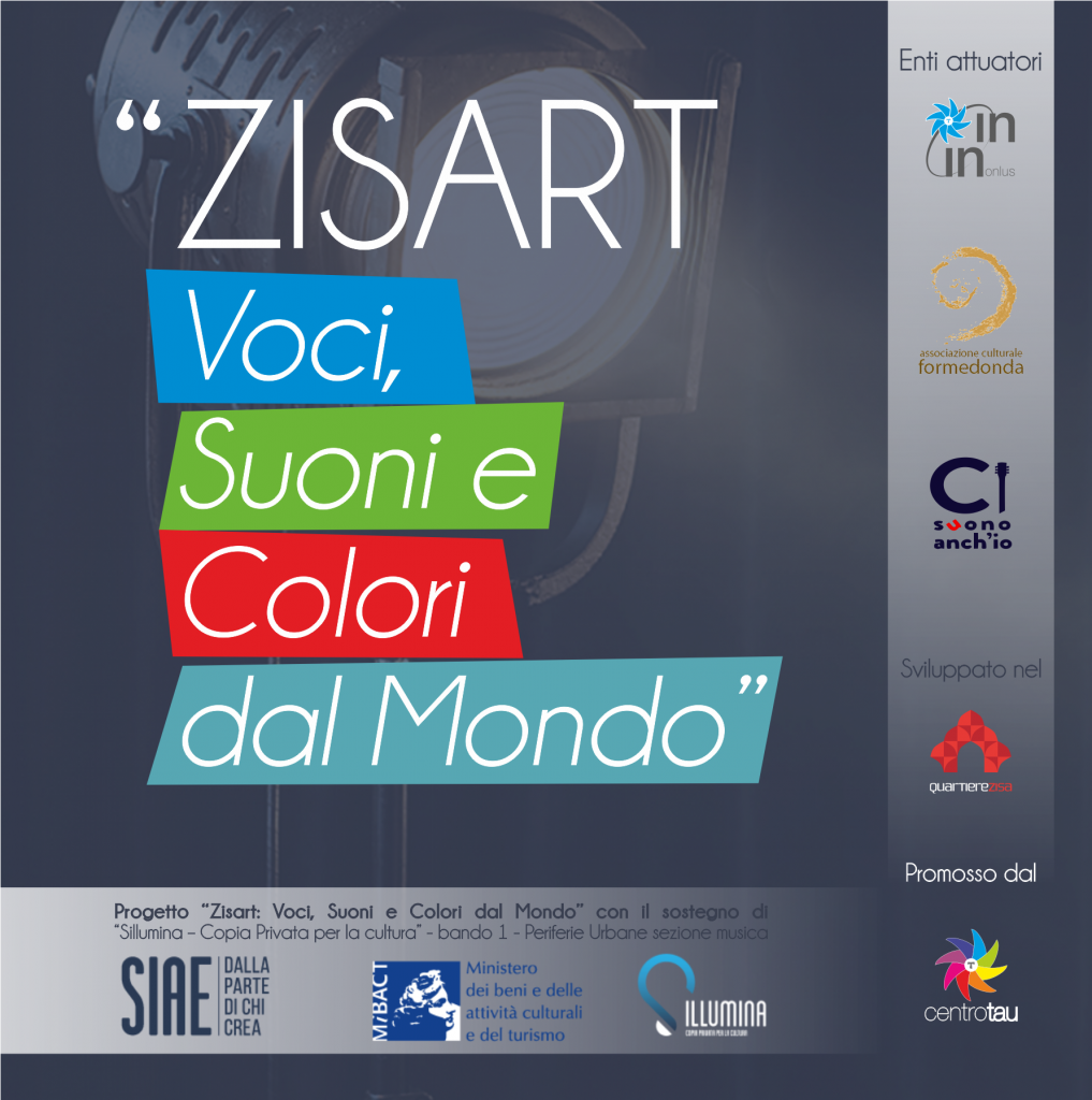Elenco giovani selezionati per il progetto Zisart: Voci, Suoni e Colori dal Mondo