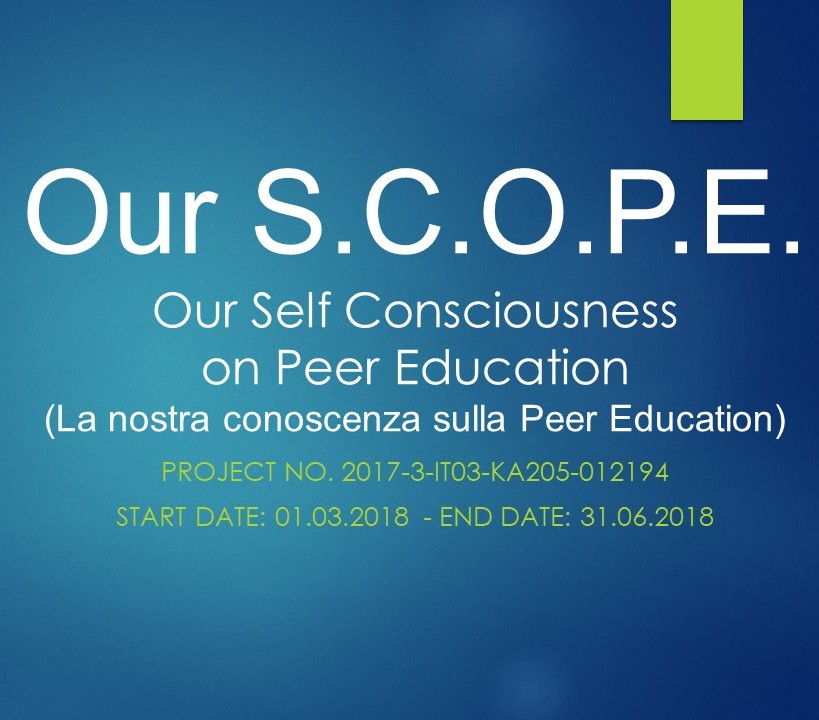 OUR SELF COSCIOUSNESS ON PEER EDUCATION OUR SELF COSCIOUSNESS ON PEER EDUCATION