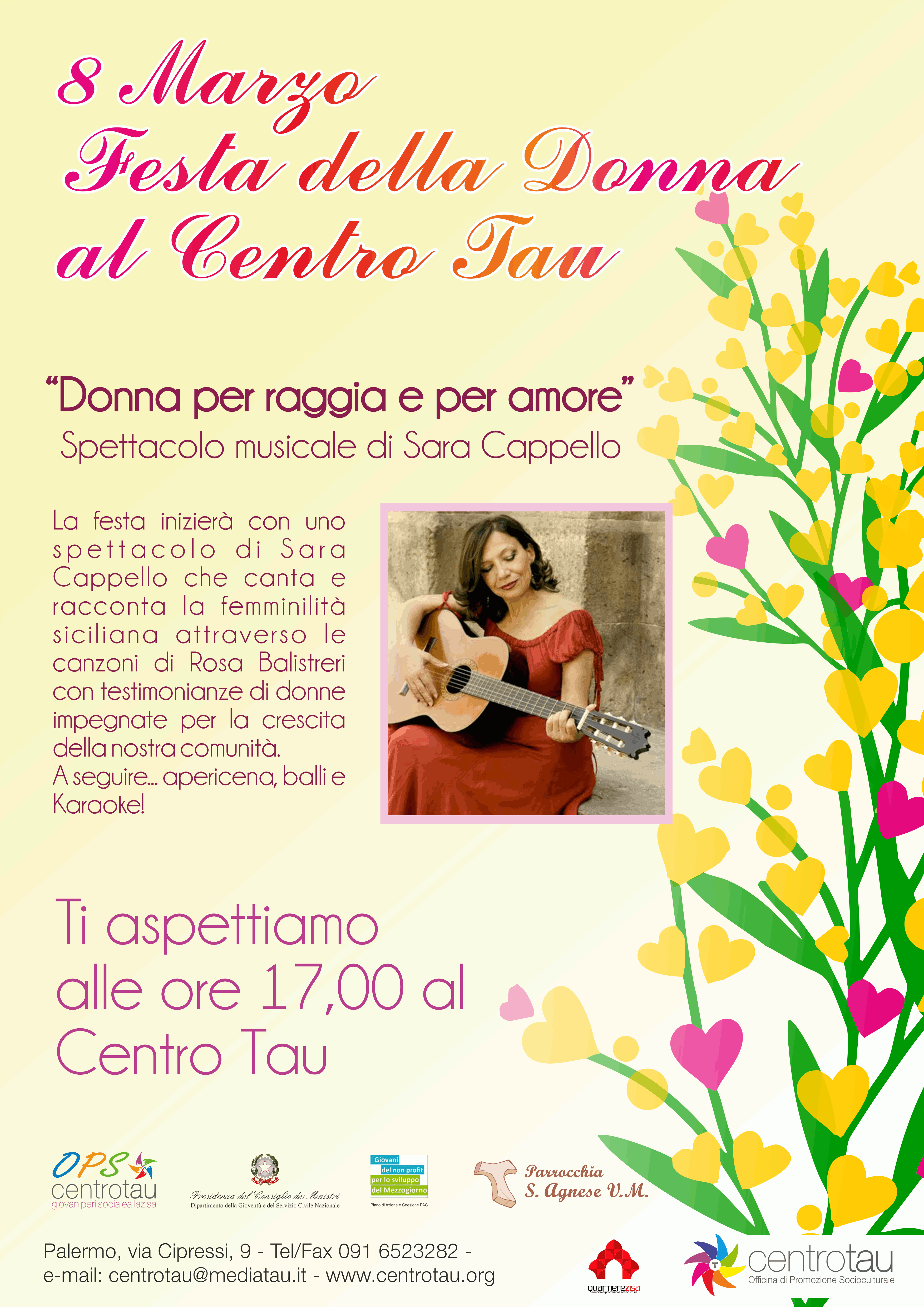 8 Marzo festa della Donna al Centro Tau