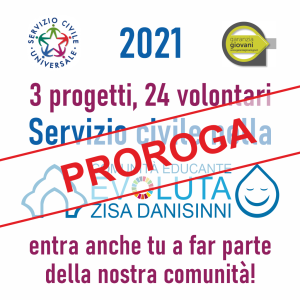 — NUOVA PROROGA SCADENZA–Tre progetti del Servizio Civile per la Comunità Educante Evoluta Zisa Danisinni